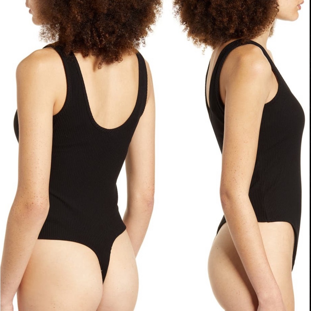 ARTICLES OF SOCIETY Ribbed Tank Bodysuit, Grey, S - Picture 12 of 12